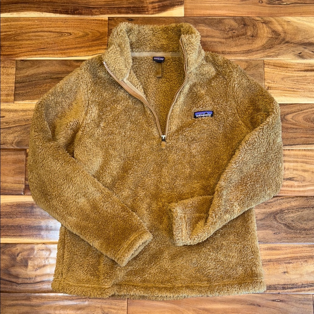 Patagonia Tan Fleece Half-Zip Pullover